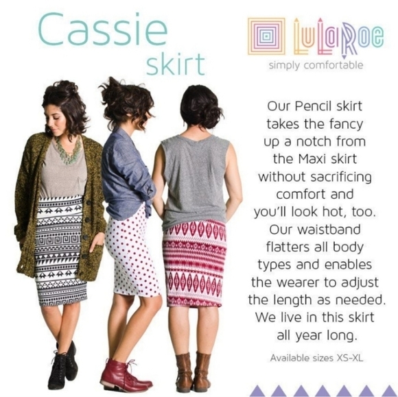 LULAROE CASSIE SKIRT Womens Pencil Skirt Green Size 3XL - Picture 12 of 12